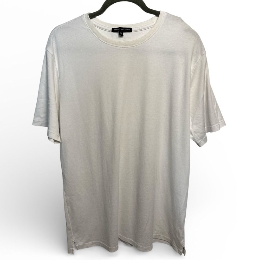 Robert Barakett White Luxury Pima Cotton Crewneck T-Shirt XL